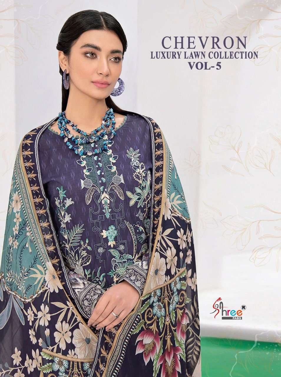 Shree Fabs Chevron Luxury Lawn Collection Vol 5